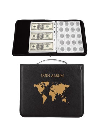 Coin Collection Book, Holder for Collectors, 200 Pockets Coins, Collecting Album with Zipper and Handle & 30 Sleeves Paper Money Display Storage, Case for Coin Currency Collection Supplies - pzsku/ZC99179EA3529BA9056AAZ/45/_/1721273144/71c3a7b2-fec8-42df-bb23-eb5fc4e1960c