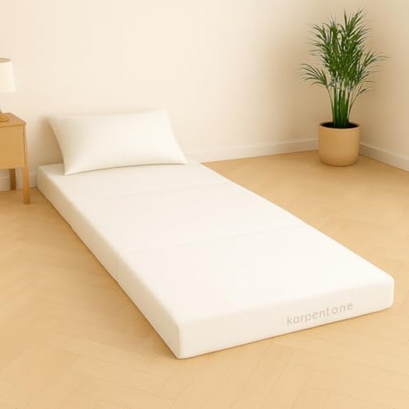 3 Fold Folding Mattress 180 x 90 x 11 cm Portable Floor Foam Mattress Made in UAE, Foldable Guest Bed with Washable Cover for Travel, Camping, and Adults - Image 5