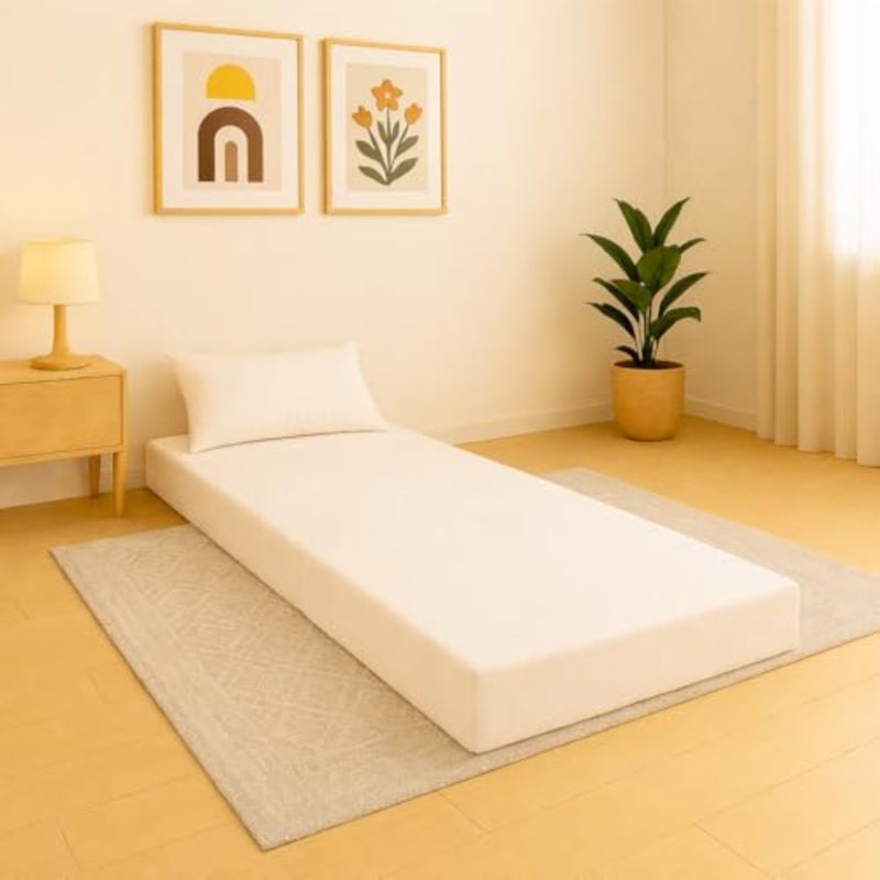3 Fold Folding Mattress 180 x 90 x 11 cm Portable Floor Foam Mattress Made in UAE, Foldable Guest Bed with Washable Cover for Travel, Camping, and Adults - Image 1