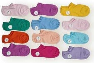 Mood Agenda Women's Pastel Colored 1, Quality Modal Booties Socks 12 Pieces 