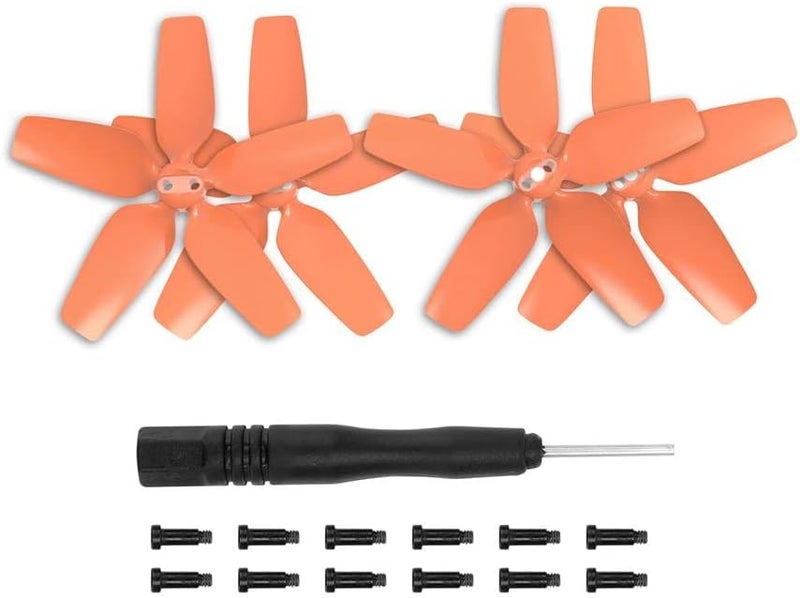 Xmipbs 4PCS Avata Drone Propellers 2925S Quick Release Propeller Props Compatible with DJI Avata Quadcopter Orange - Image 1