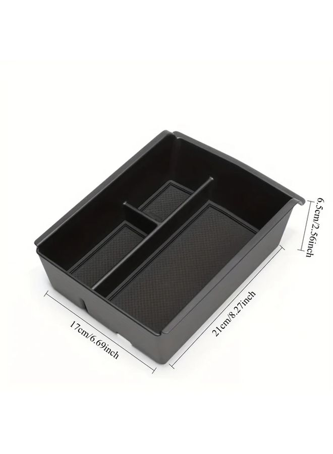 Black Car Armrest Storage Box With Cup Holder And USB C Port For BYD Models - Image 3