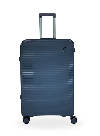 جيوردانو Giordano Pathfinder PP Hardcase Unbreakable Check-In Large Travel Luggage , Durable Lightweight 4 Double Wheels Smooth Rolling 28" Suitcase, Secure Lock Travel Bag Navy.