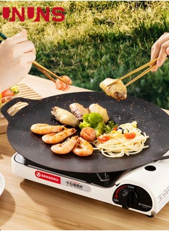 38cm Thickened Bbq Grill Pan,Grill Plate Barbecue Pan,Meat Roasting Pan Uncoated Nonstick Cookware For Home Gas/Outdoor Stoves,Round BBQ Griddle Pan With Hangable Handles,Baking Pancakes Ribs Pan - pzsku/ZC991DFED5B8FBD7B7779Z/45/_/1715587698/fceae9b2-e427-4b70-b042-2f94ea069be3