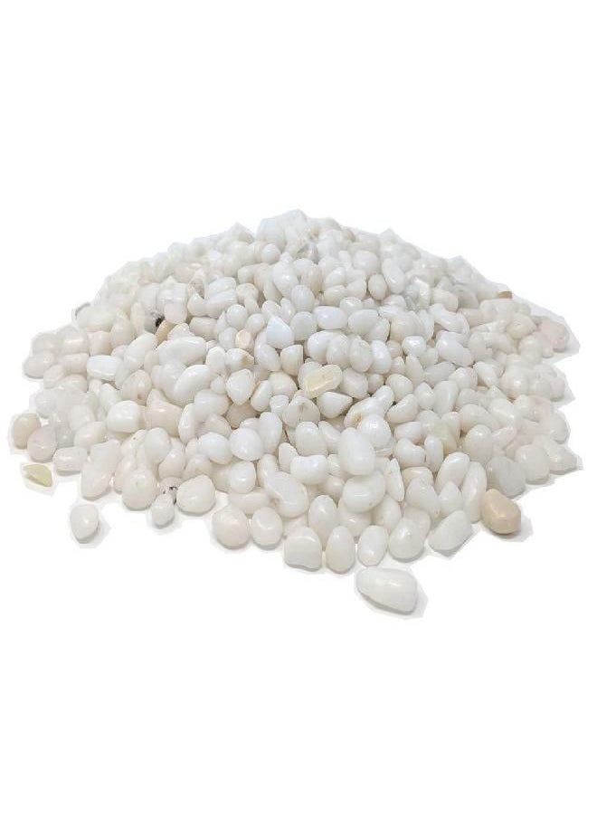 Midwest Hearth - Midwest Hearth Natural Decorative Polished White Pebbles 3/8" Gravel Size (2-lb Bag) - Image 1