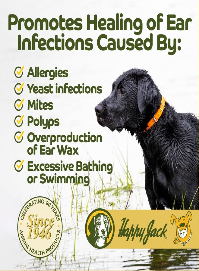 HAPPY JACK Ear Canker Powder (0.5 oz) Dog Ear Powder for Infections, Made in USA, Helps Allergies, Polyps, Overproduction of Wax - Image 3