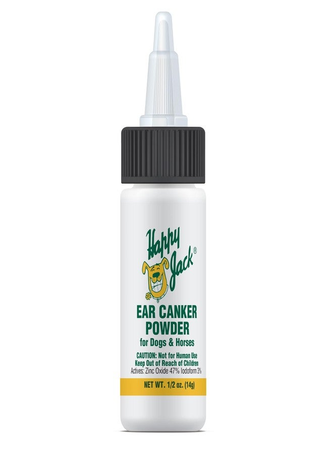 HAPPY JACK Ear Canker Powder (0.5 oz) Dog Ear Powder for Infections, Made in USA, Helps Allergies, Polyps, Overproduction of Wax - Image 1