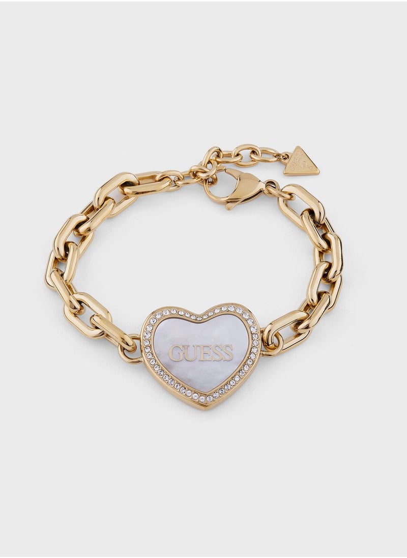 GUESS Big Hollow Heart Bracelet  - Image 1