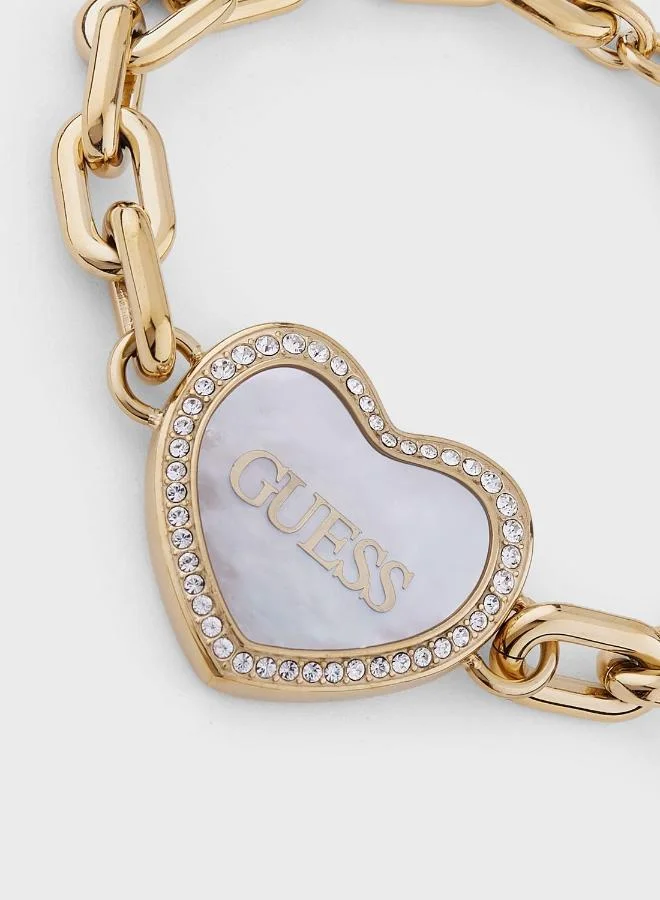 GUESS Big Hollow Heart Bracelet