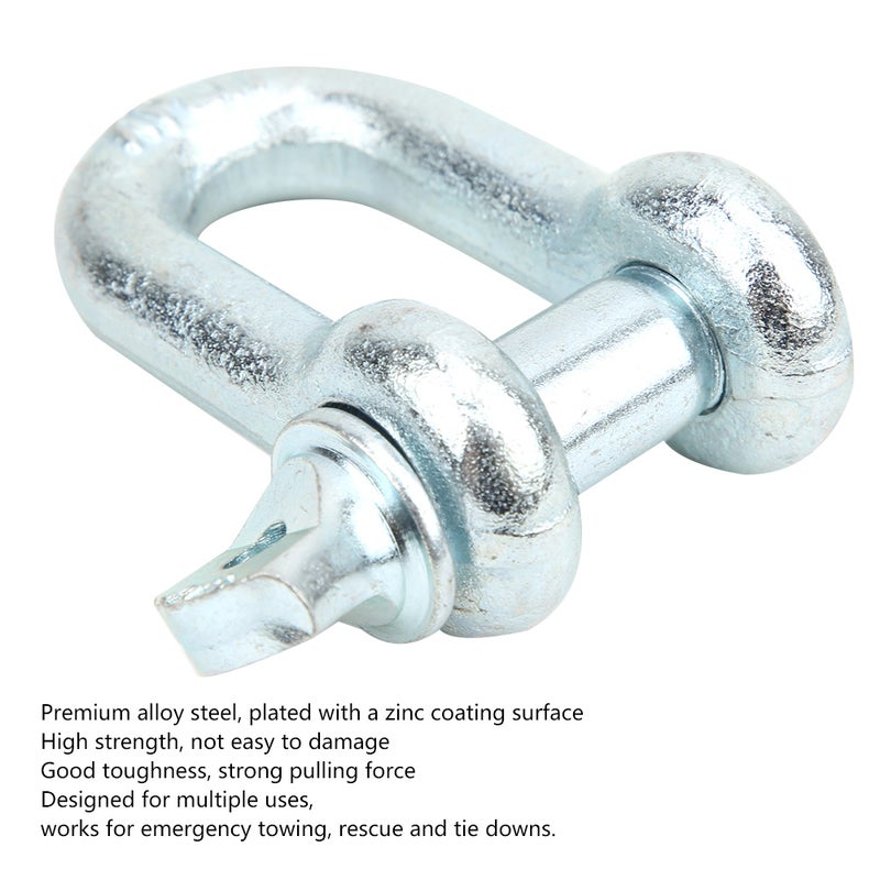 G210 Heavy Duty Bow Type Lifting Shackle Marine U D Ring Shackle Towing Accessory(2T ２PCS ) - Image 2