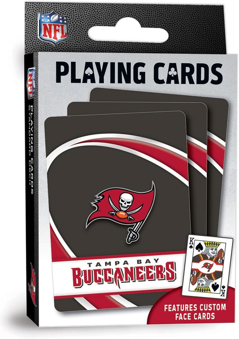 Master Pieces Officially Licensed NFL Tampa Bay Buccaneers Playing Cards - 54 Card Deck for Adults - Image 1