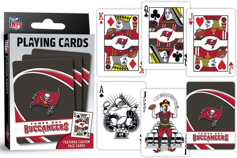 Master Pieces Officially Licensed NFL Tampa Bay Buccaneers Playing Cards - 54 Card Deck for Adults - Image 3