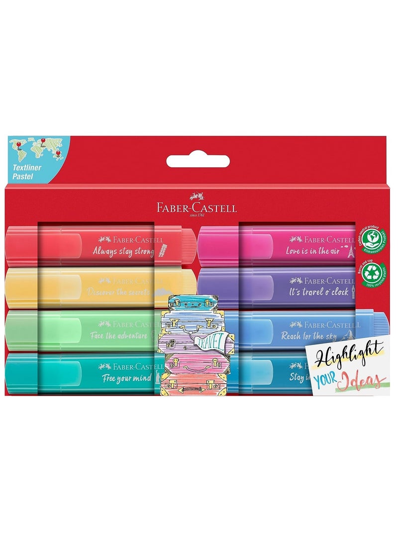 FABER-CASTELL مجموعة أقلام تحديد بألوان الباستيل مكونة من 8 قطع - Image 1