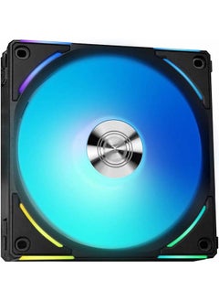LIAN LI Lian-Li UNI Fan AL120 V2 Three Black, PBT+PC+Aluminum Materials, 120mm Fans, Up to 1900 RPM Fan Speed, 64.5 CFM Airflow, Pack of 3 | G99.12ALV23B.00  - Image 5