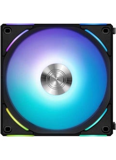 LIAN LI Lian-Li UNI Fan AL120 V2 Three Black, PBT+PC+Aluminum Materials, 120mm Fans, Up to 1900 RPM Fan Speed, 64.5 CFM Airflow, Pack of 3 | G99.12ALV23B.00  - Image 3