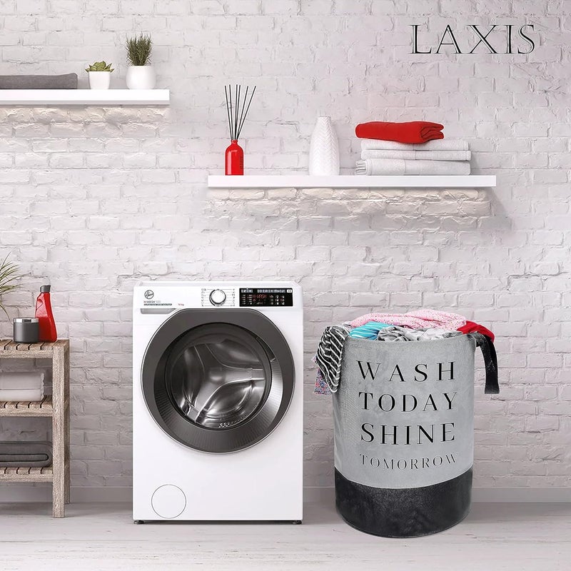 LAXIS Laundry Basket Heavy Duty Laundry Basket Clothes Storage Basket for Blankets Laundry Room Organizing Bedroom Large Dirty Clothes Bag for Dorm Apartment and Laundromat - Image 4