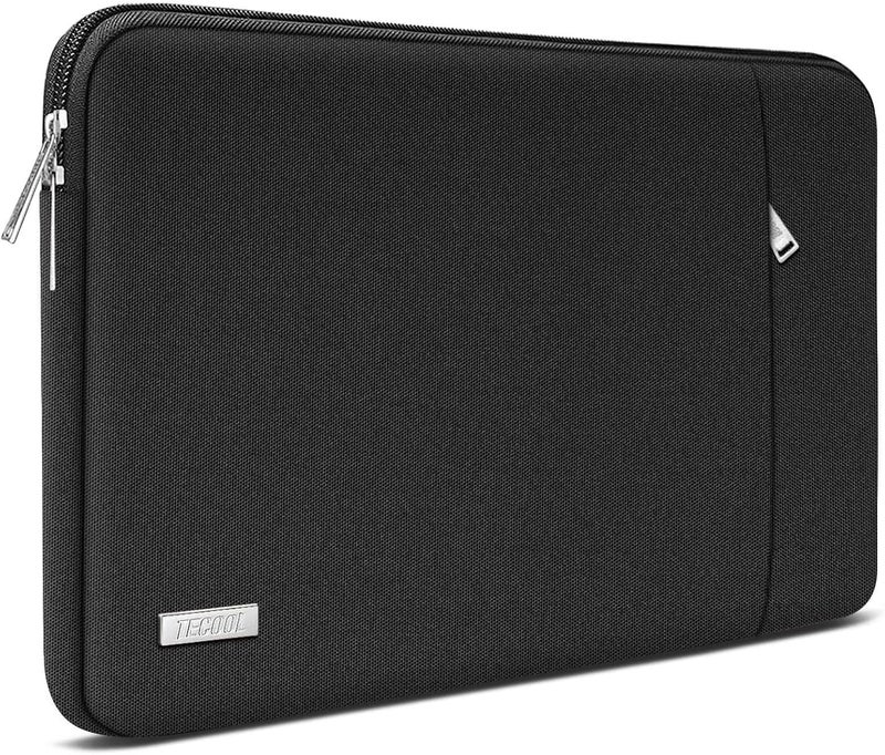 تيكول حقيبة كمبيوتر محمول واقية مقاس 14 بوصة مع جيب أمامي لأجهزة HP 14 بوصة HD/Stream 14/Pavilion 14، Lenovo 14 بوصة IdeaPad 3 ThinkPad T490، Dell Acer ASUS 14 بوصة Notebooks Chromebooks، أسود - Image 1
