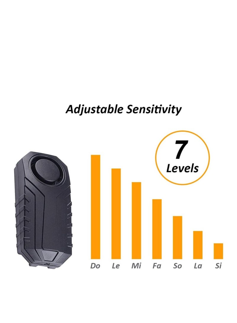 general Motorcycle Wireless Alarm, Theft Security Alarm with Remote Control, IP55 Waterproof Water and Dust Resistance Rating, 113dB Ultra High Loud - Image 3