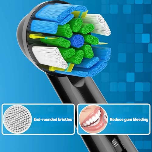 TecoKart® Electric Toothbrush Heads Compatible Replacement – 8 Pcs Electric Brush Head for Oral B Electric Brush, Soft Bristles Electric Brush Head for Deep Plaque Removal - Image 4
