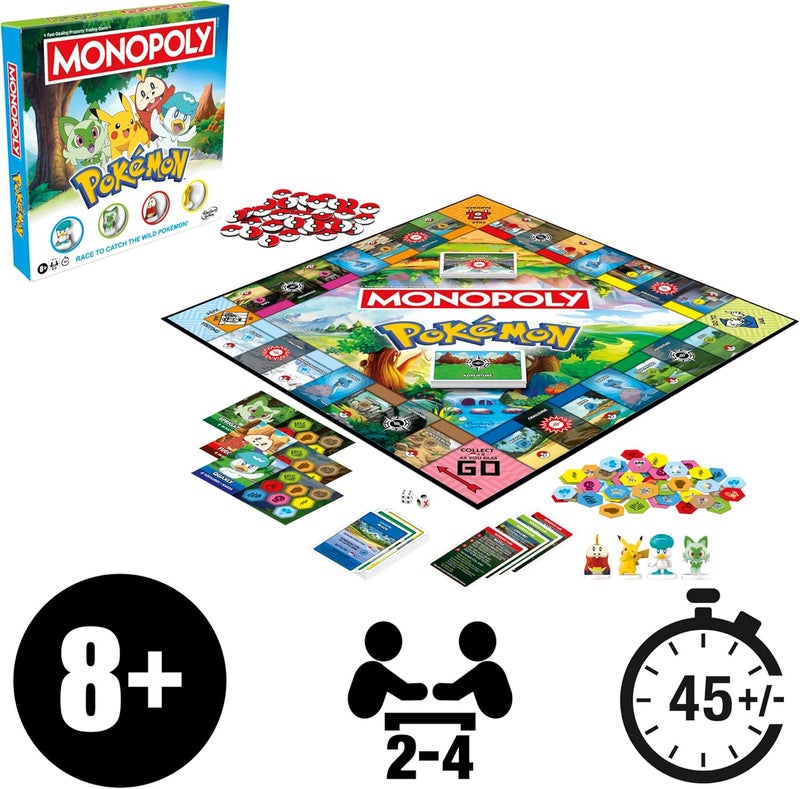 Monopoly Pokémon Edition Board Game - English Version - Image 2