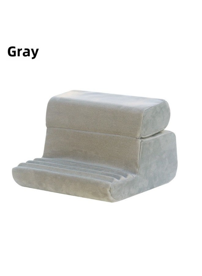 2+1 Pillow Tablet Bracket Pillow Pad Pillow Mobile Phone Tablet Bracket Pillow-Color:Grey - Image 1