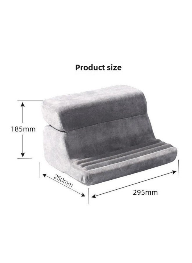 2+1 Pillow Tablet Bracket Pillow Pad Pillow Mobile Phone Tablet Bracket Pillow-Color:Grey - Image 4