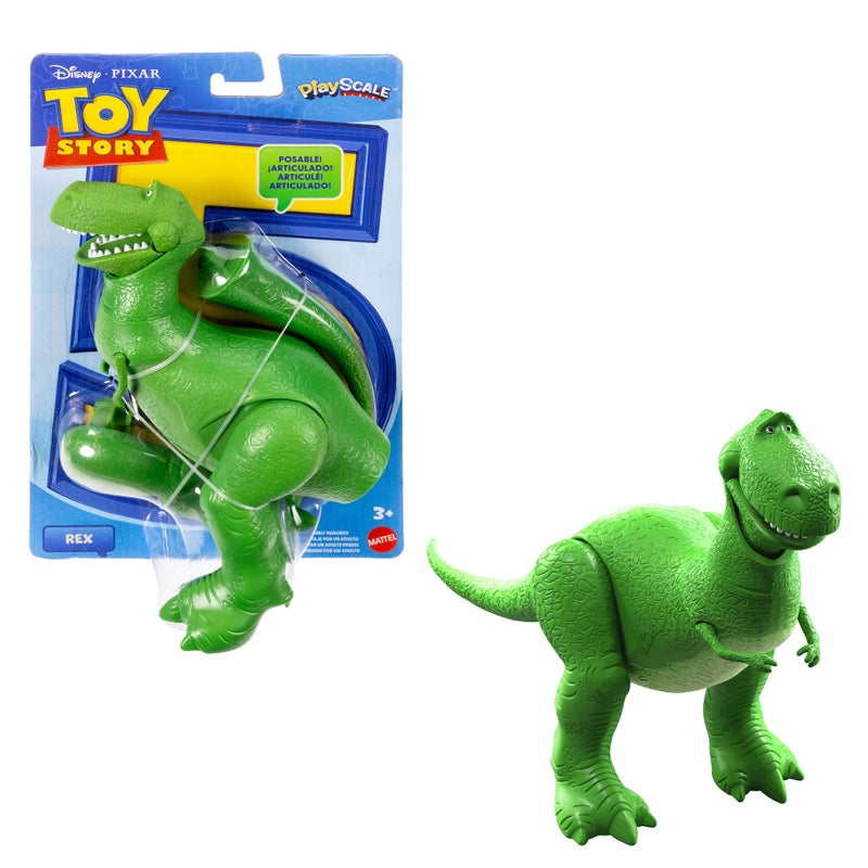 Disney Pixar Toy Story 5 PlayScale Rex Action Figure (17.78 cm) - Image 2