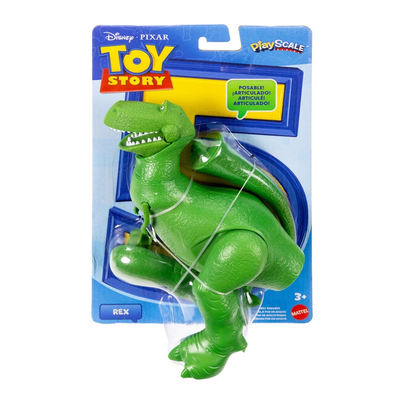 Disney Pixar Toy Story 5 PlayScale Rex Action Figure (17.78 cm) - Image 1