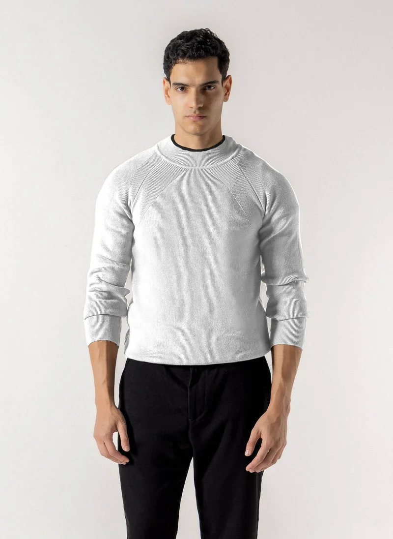 Shapes TEXTURED MOCK NECK SWEATER