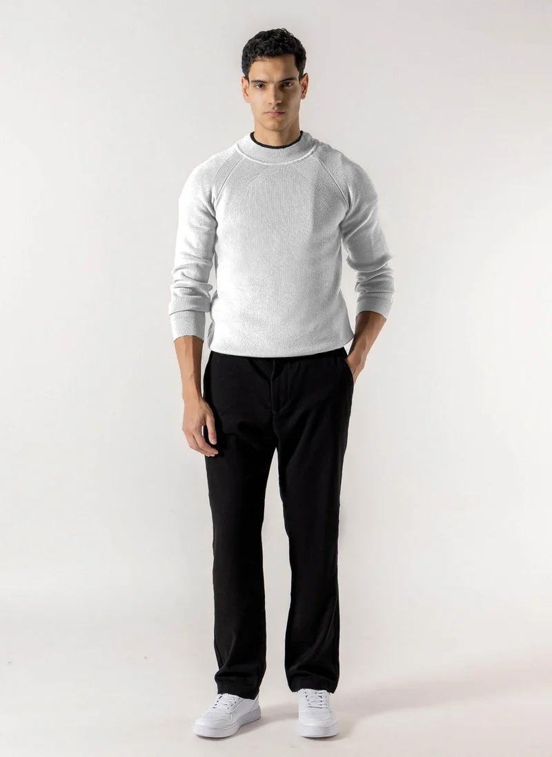 Shapes TEXTURED MOCK NECK SWEATER