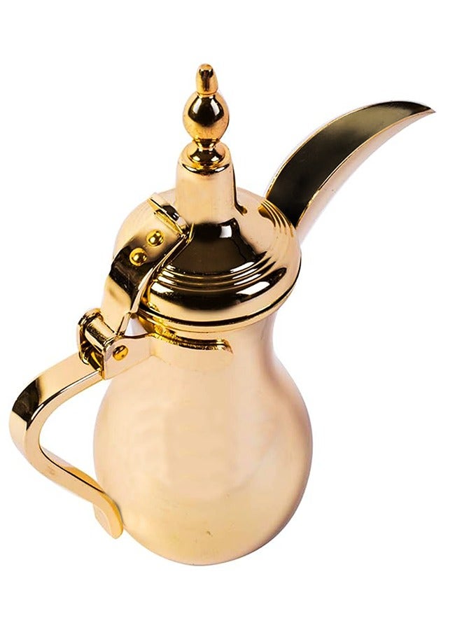 Majestic Brass Dallah Raslan – Capacity: 600 ml, Golden Color – Traditional Arabic Coffee Pot Design, Perfect for Serving Arabic Coffee, Tea, and Hot Beverages - Image 4