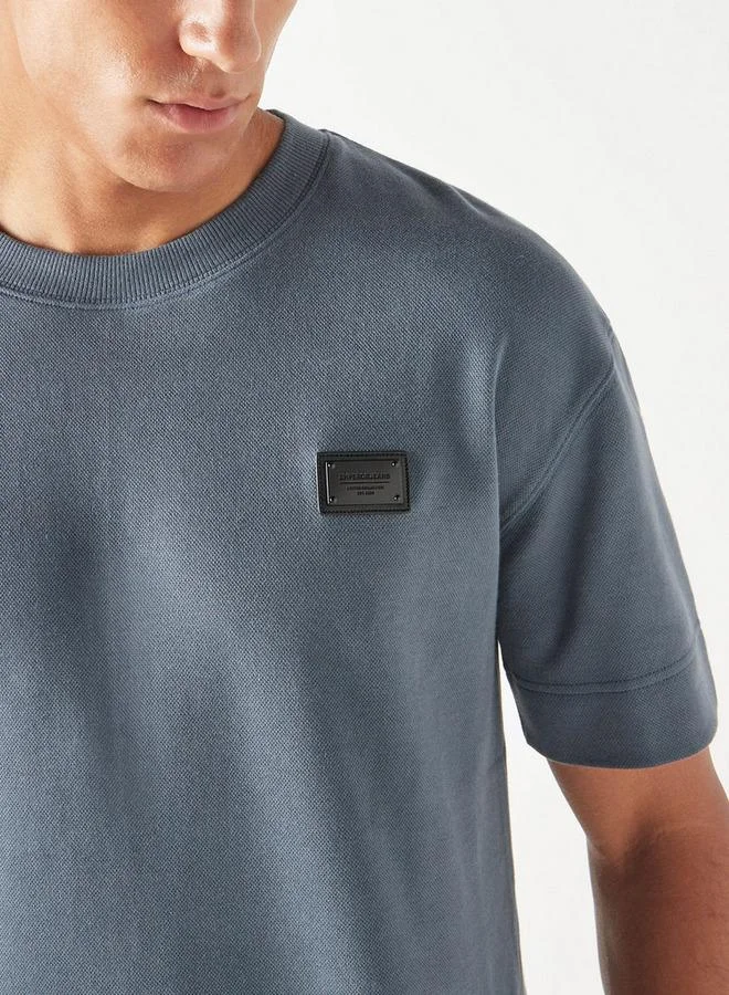 Emperor  Emperor Applique Detail T-shirt with Short Sleeves for Men | Best Price UAE