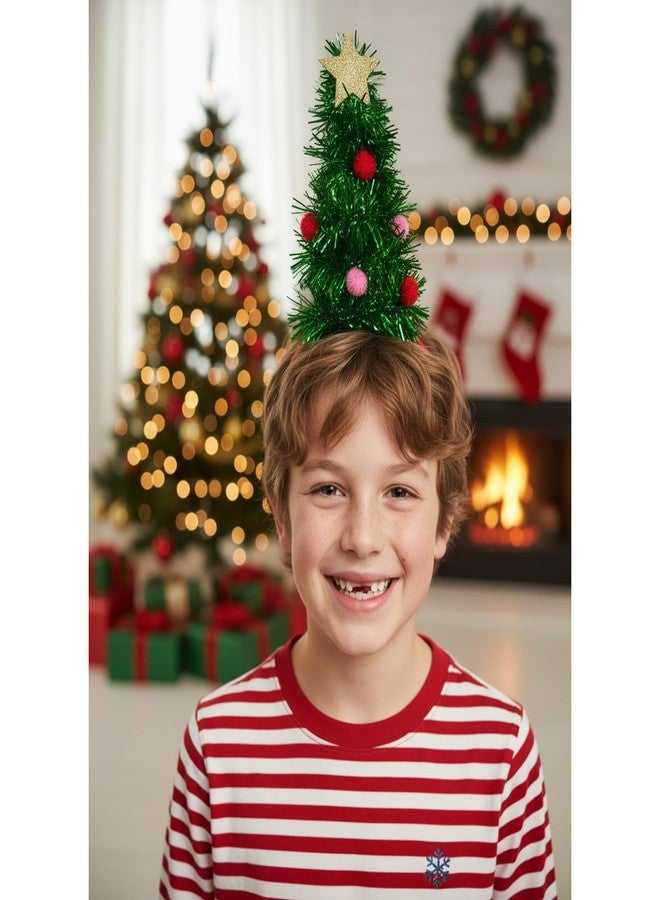 ForBaysy Santa Hat/Xmas Tree Headband For Women CHristmas Headbands Hairloop For Christmas Party Decoration Headwear - Image 2