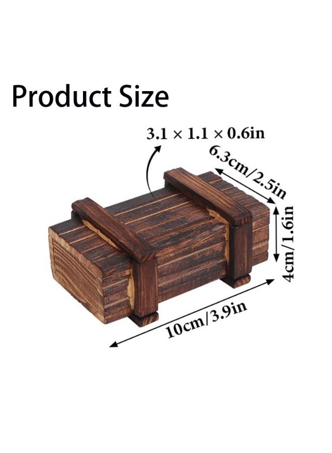 SUNSAR Wooden Puzzle Box with Hidden Compartments,  - Brain Teaser Trick Box 3D Wooden Puzzle Box for Adults and Kids - Image 2