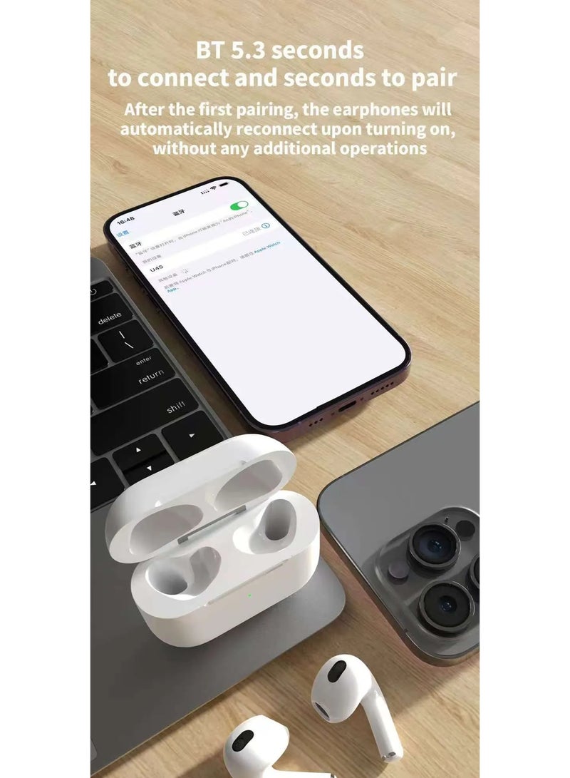 دوداو سماعات أذن دوداو Tws ستيريو بلوتوث U2S، أبيض - Image 2