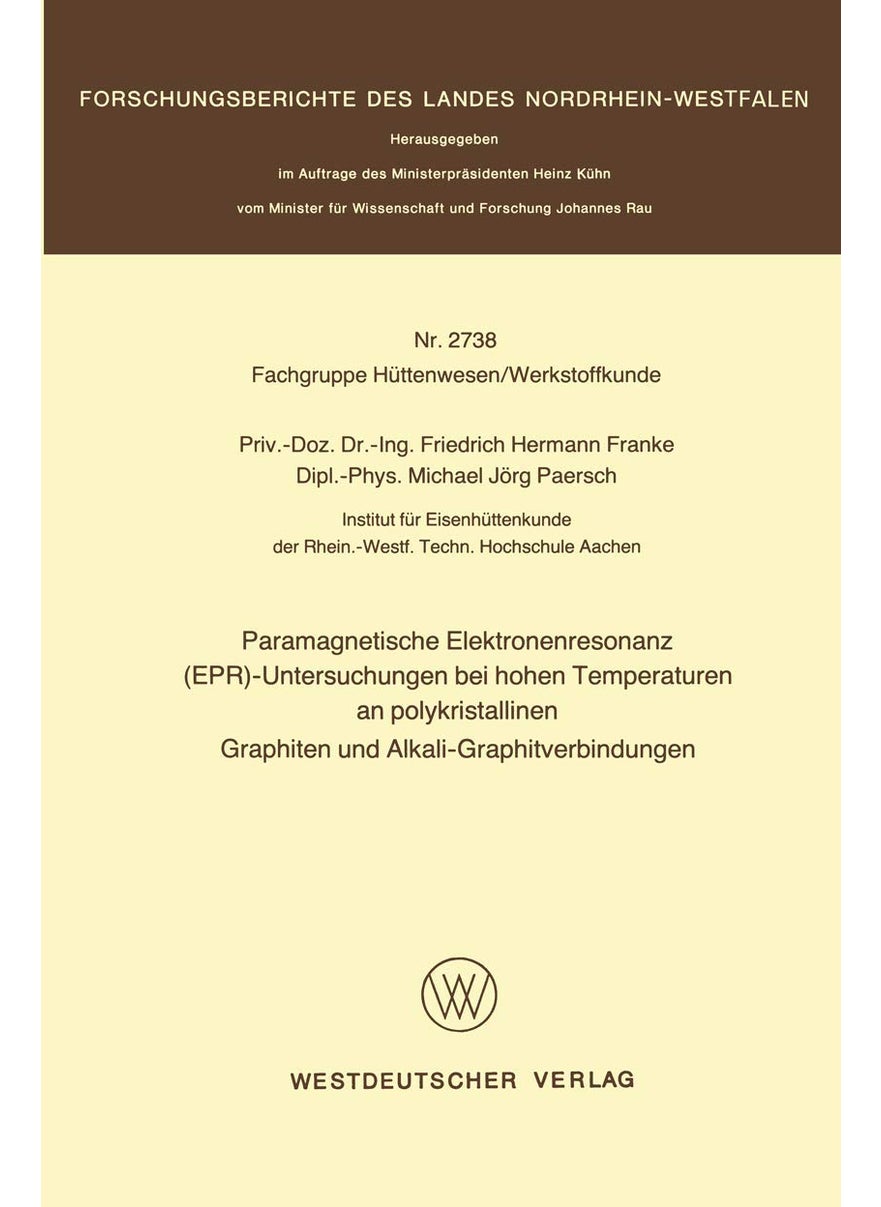 Paramagnetische Elektronenresonanz (EPR)-Untersuchungen bei hohen Temperaturen an polykristallinen Graphiten und Alkali-Graphitverbindungen 