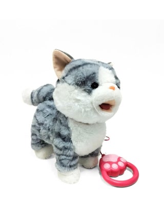 Interactive Plush Walking & Singing Cat Toy for Kids - Remote Control Leash, Meowing, Running, Wagging Tail - Electric Stuffed Animal Kitten Companion for Children's Birthday Gift - pzsku/ZC992A71DC8868FCE21C1Z/45/_/1736400139/c5390c93-e114-4f02-b66f-7b887f8de766