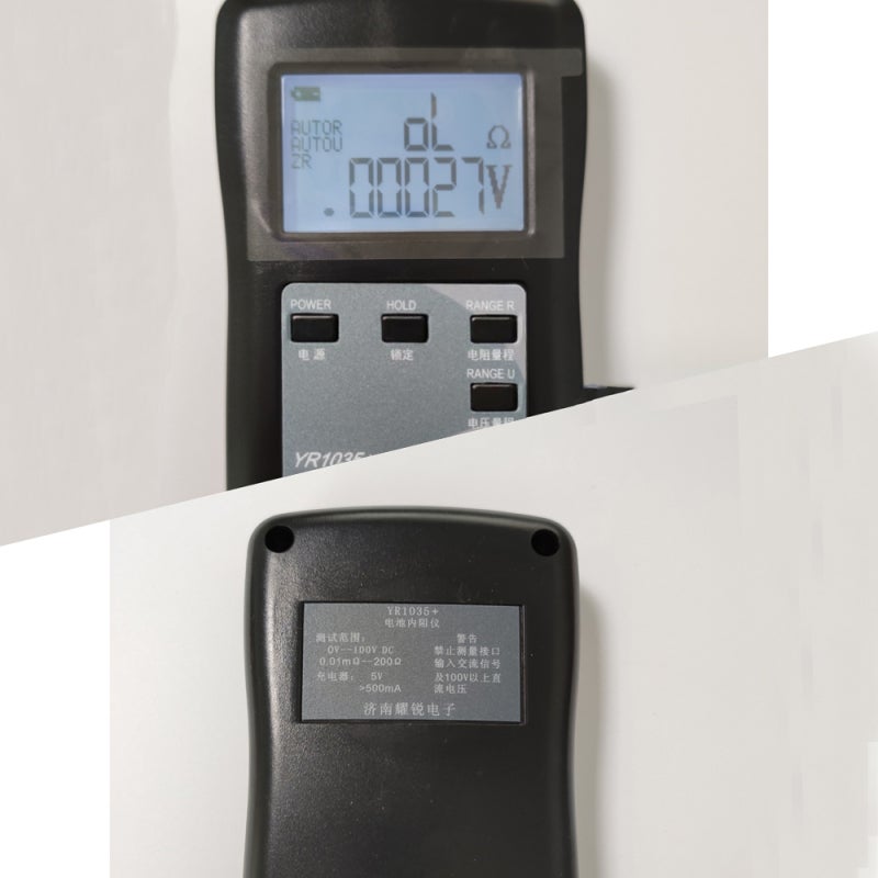 Battery Tester True 4-Wire AC Sinusoidal Internal Resistance Meter - Battery Sorting Function Portable Voltage Tester for Electricians - Image 2