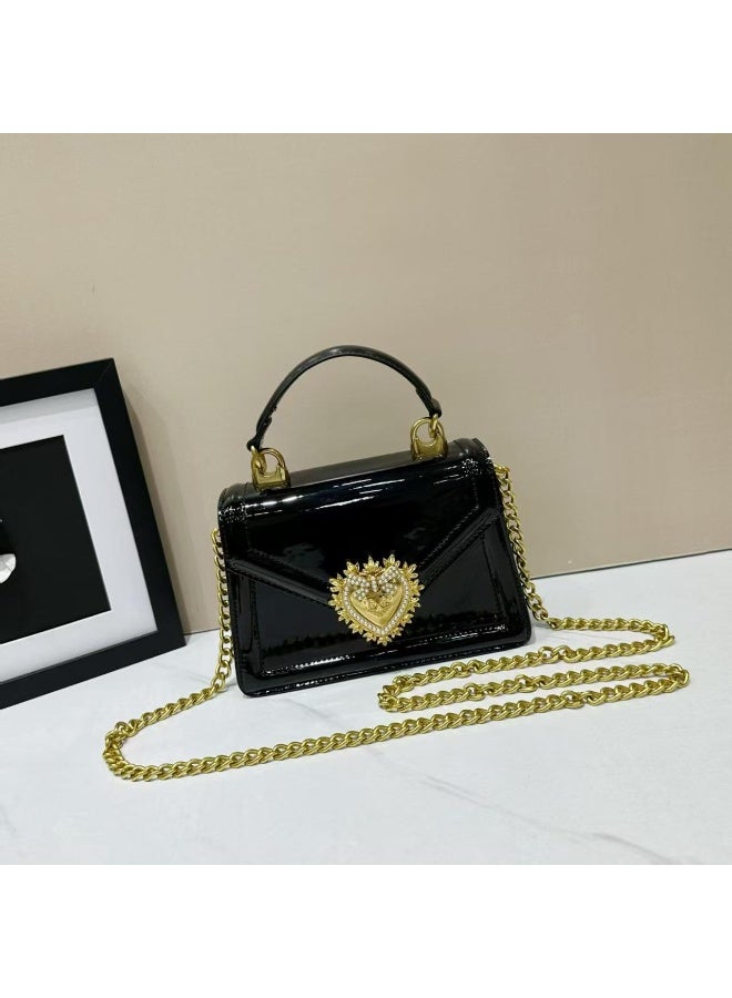 D&G Black Devotion Small Top Handle Bag.