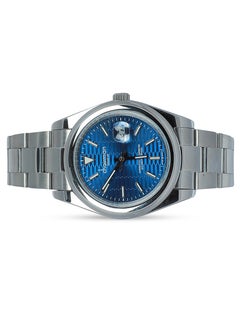 Chairman GENEVE Men's Stainless Steel Wrist Watch with Dark Blue Dial with Date  - Image 2