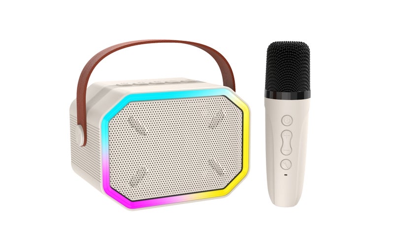 In-Stock Colorful Bluetooth Speaker For Home Use, Wireless Karaoke Speaker With Microphone, Portable Home Ktv Wireless Microphone - Image 1