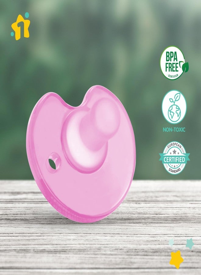 1st Step Silicone Pacifier for Babies (Pack of 1, Pink) - Image 2