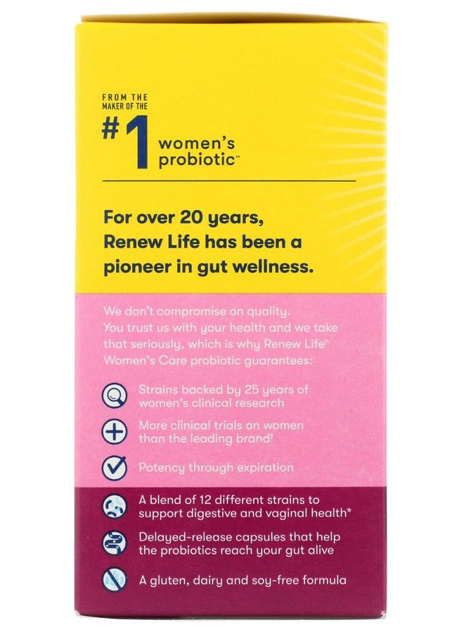 RENEW LIFE Ultimate Flora Women's Care Probiotic 90 Billion, 60 CT - Image 4