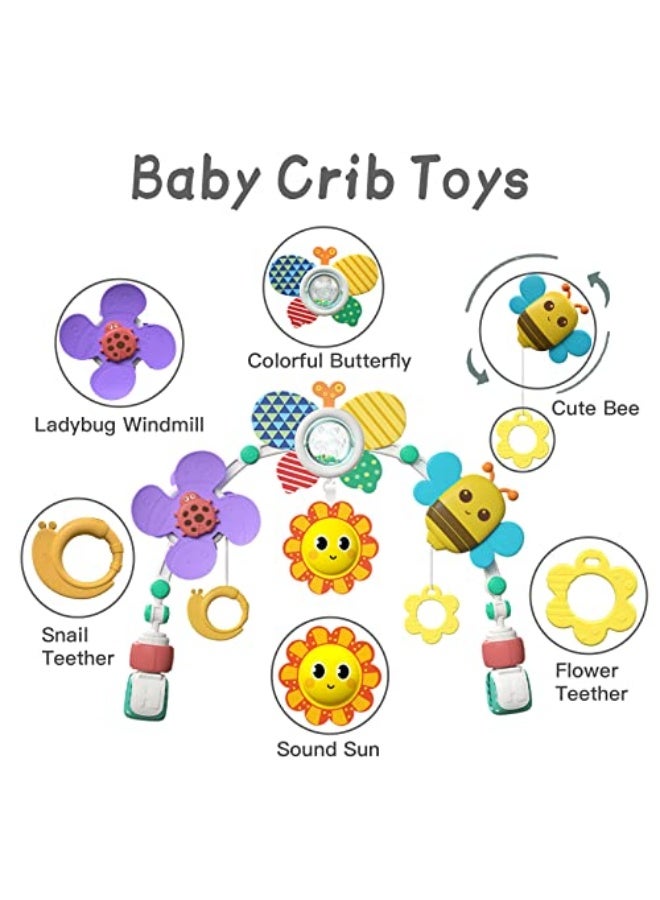 Inners Kids Play Arch, Activity Arch Toy, Packable Play Bed, Mobile Bed, Baby Boy and Girl Bed Toys (Yellow), ABS - Image 5