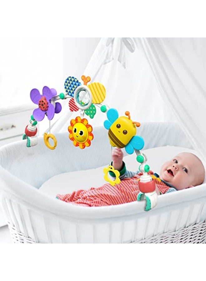 Inners Kids Play Arch, Activity Arch Toy, Packable Play Bed, Mobile Bed, Baby Boy and Girl Bed Toys (Yellow), ABS - Image 4