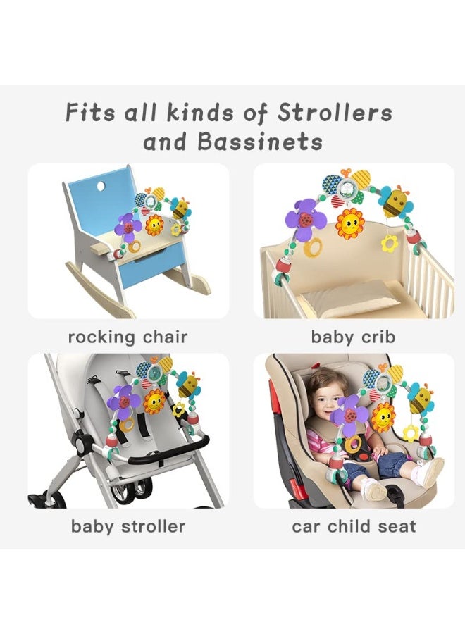 Inners Kids Play Arch, Activity Arch Toy, Packable Play Bed, Mobile Bed, Baby Boy and Girl Bed Toys (Yellow), ABS - Image 2