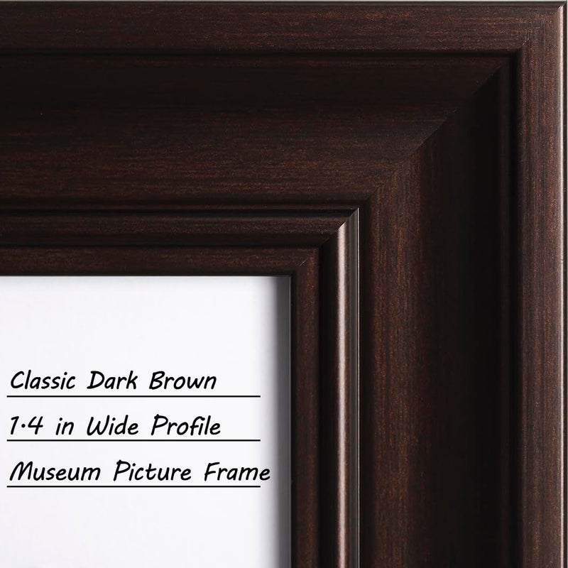 Yaetm 4x6 Gold Picture Frame Set of 4, 1.4â€ Wide Molding & Rustic Gold Photo Frames with HD Tempered Glass, Display on Tabletop & Wall Mounting - Image 3