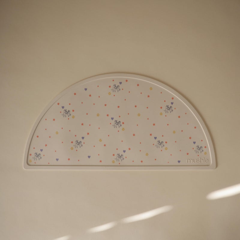 mushie x Bluey Silicone Placemat for Kids | BPA-Free Non-Slip Design (Bluey Ivory) - Image 2