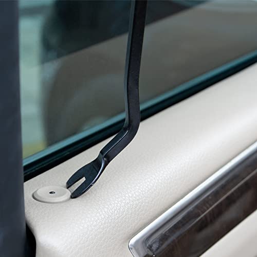 EldHus 5 Pcs Car Trim Removal Tool Kit - Auto Clip Removal Pry Tool for Door Dashboard Panel, Fastener Push Pin Puller, Blue - Image 3