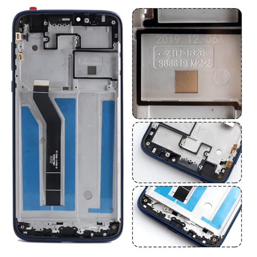 N/P Ygpmoiki G7 Power LCD Display Touch Screen Digitizer Assembly Replacement with Frame for Motorola Moto G7 Power G7 Supra XT1955 T1955-6 XT1955-5 XT1955DL LCD Screen - Image 3